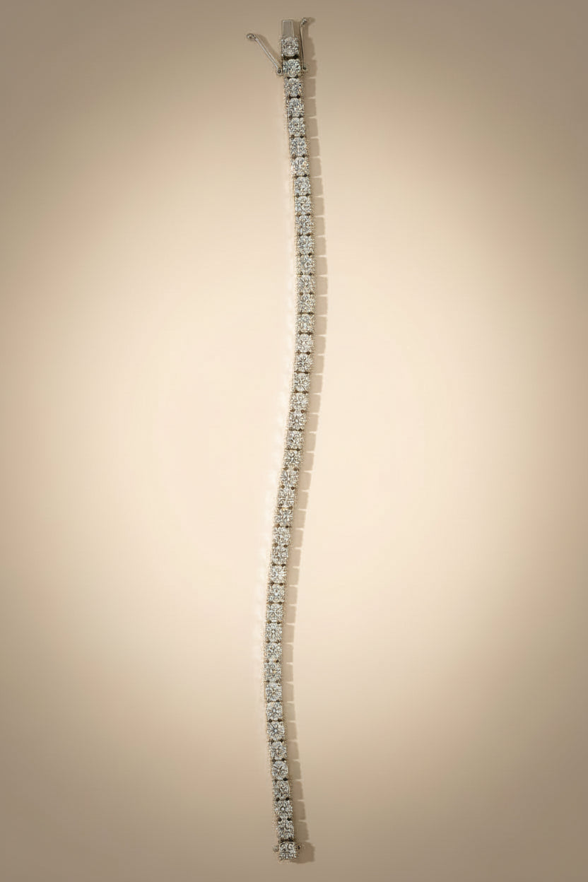Diamond Tennis Bracelet (4.5 mm/13.50ct) – 18k White Gold