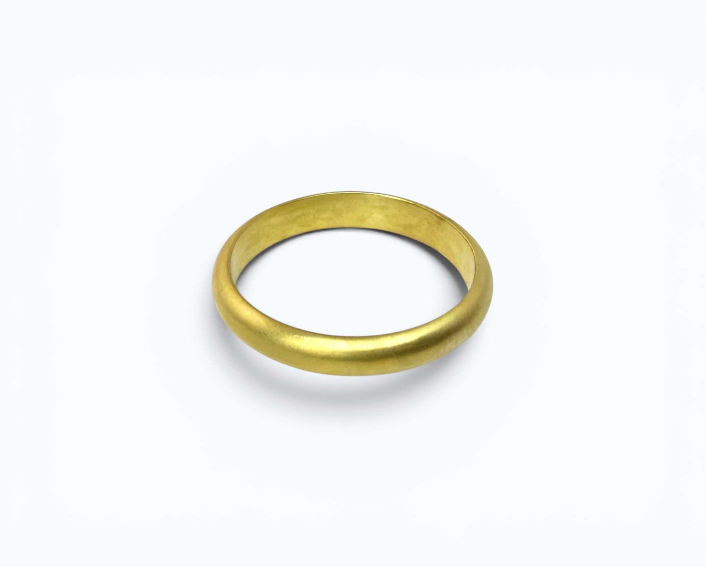 Classic Matte Wedding Band - 14k Gold