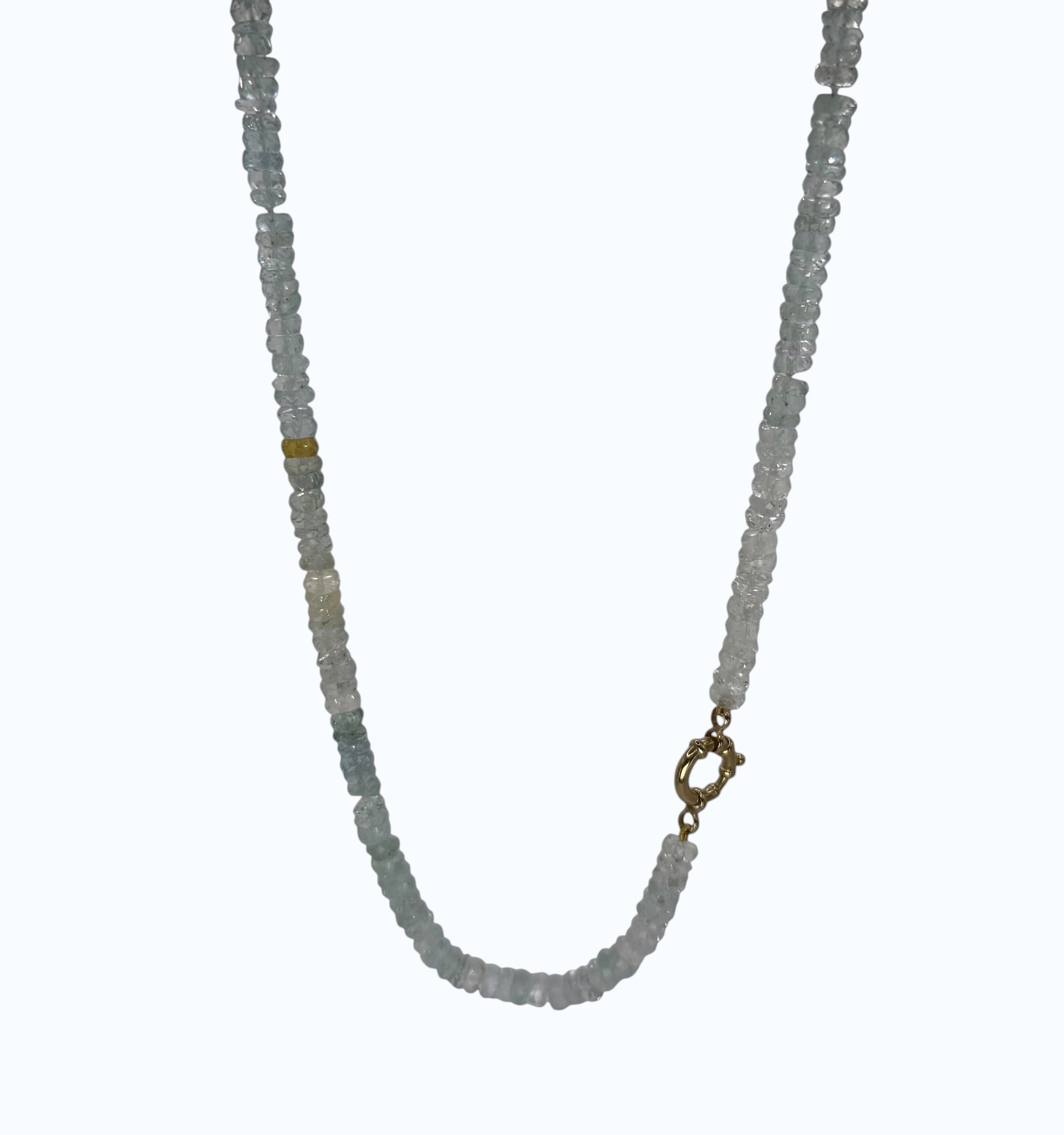 Morganite & Aquamarine Necklace - 18k Gold