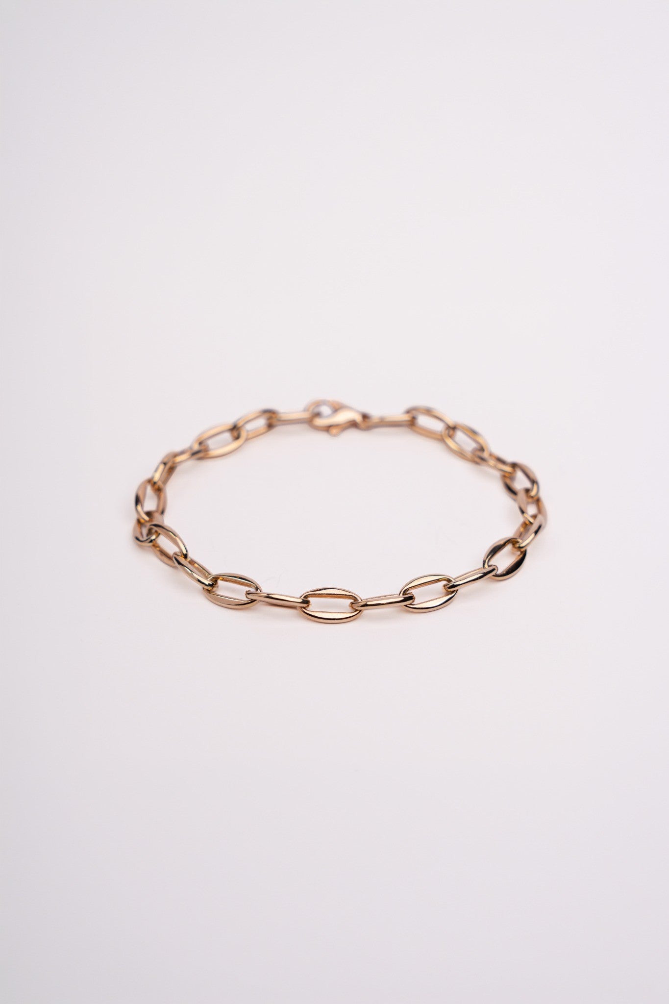 Oval Fantasy Link Bracelet - 14k Gold