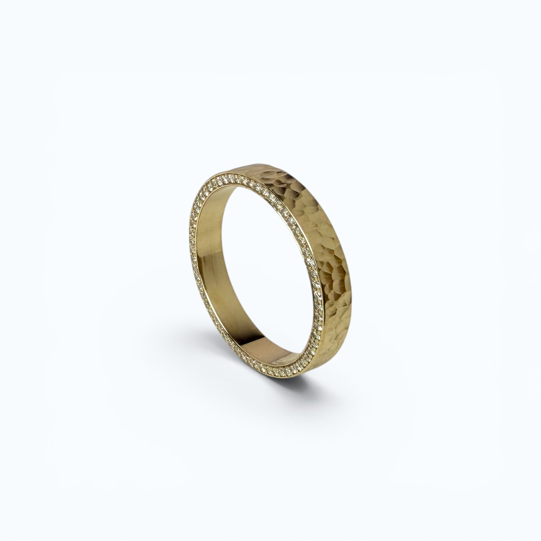 Diamond Pavé Band (Side Set) - 14k Gold
