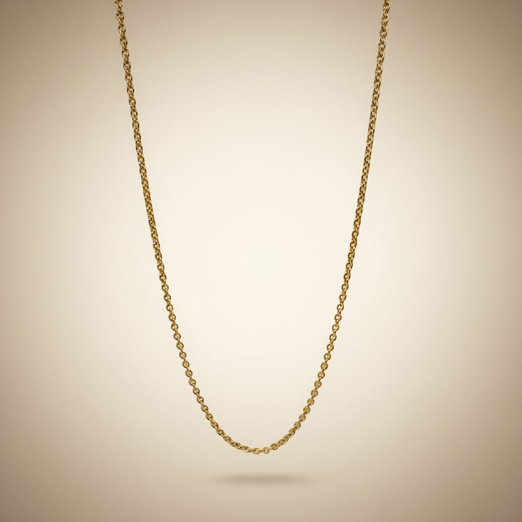 Gold Anchor Chain - 18k Gold