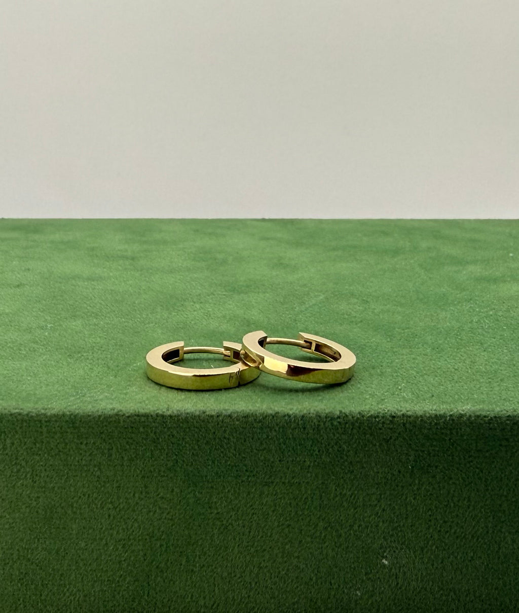 Rectangular Creolen Hoops - 14k Gold