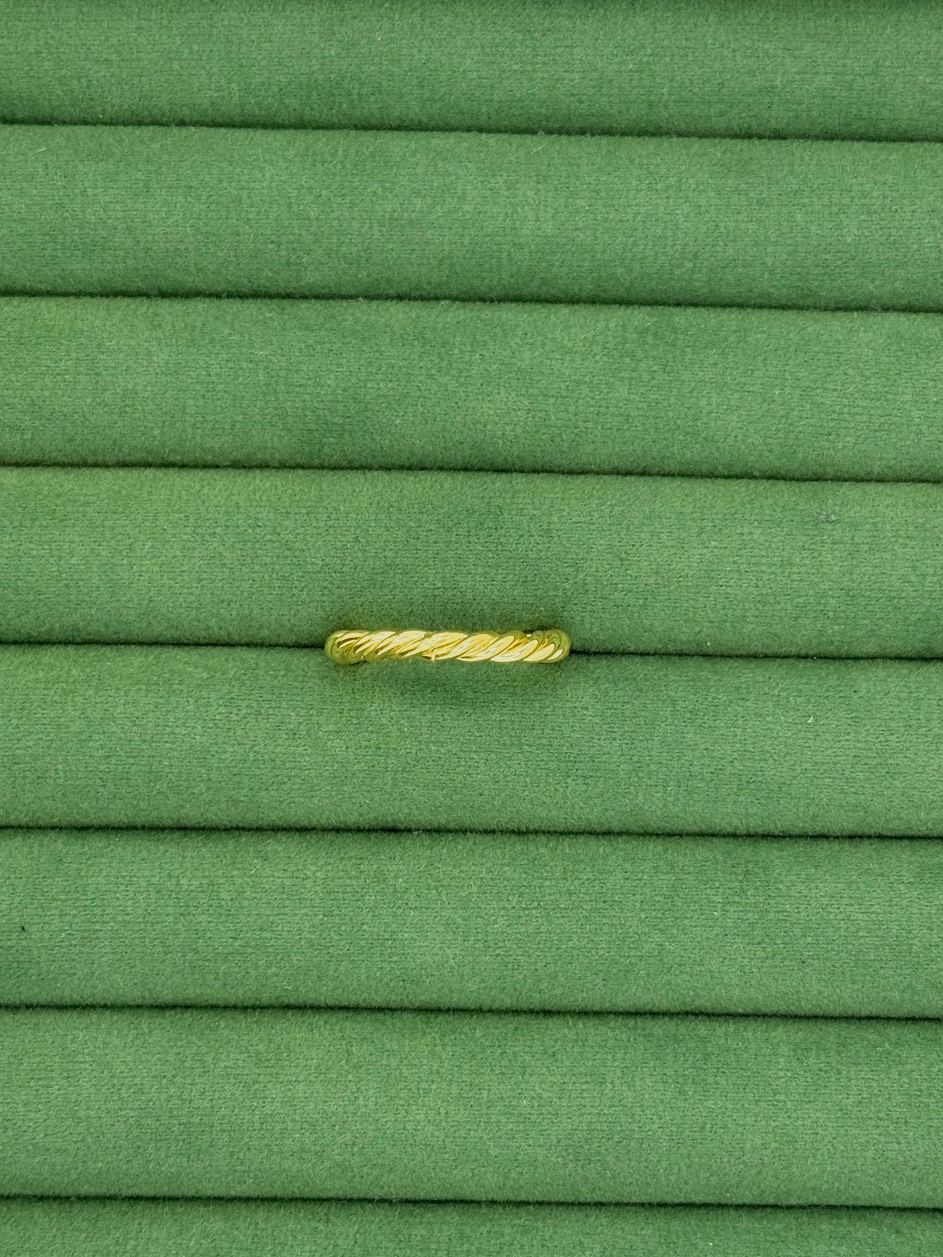 Classic Twisted Wedding Band - 14k Gold