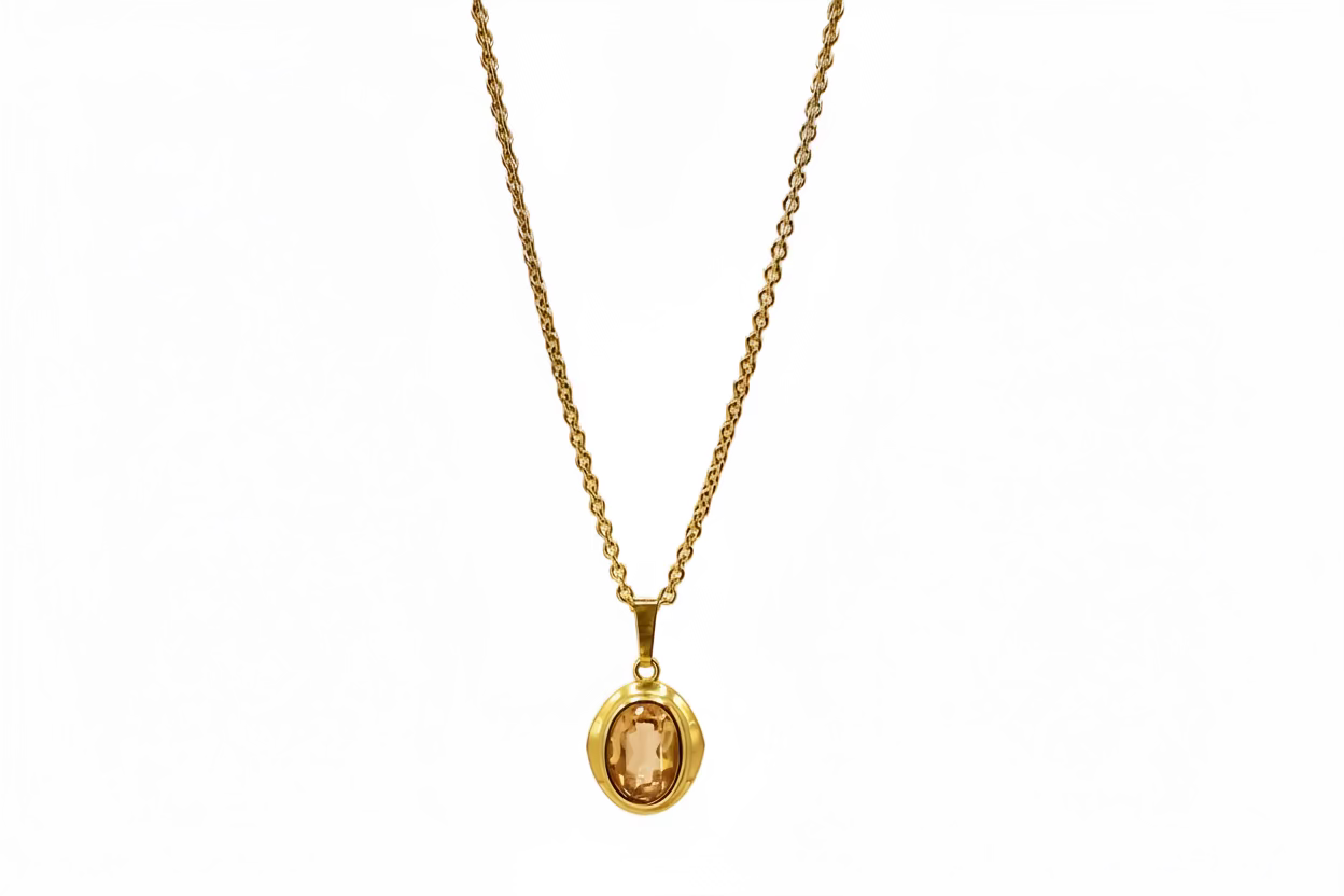 1 of 1 Gold Chain with Antique Pendant - 18k Gold