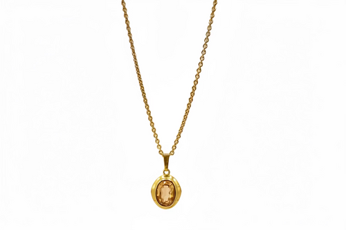 1 of 1 Gold Chain with Antique Pendant - 18k Gold