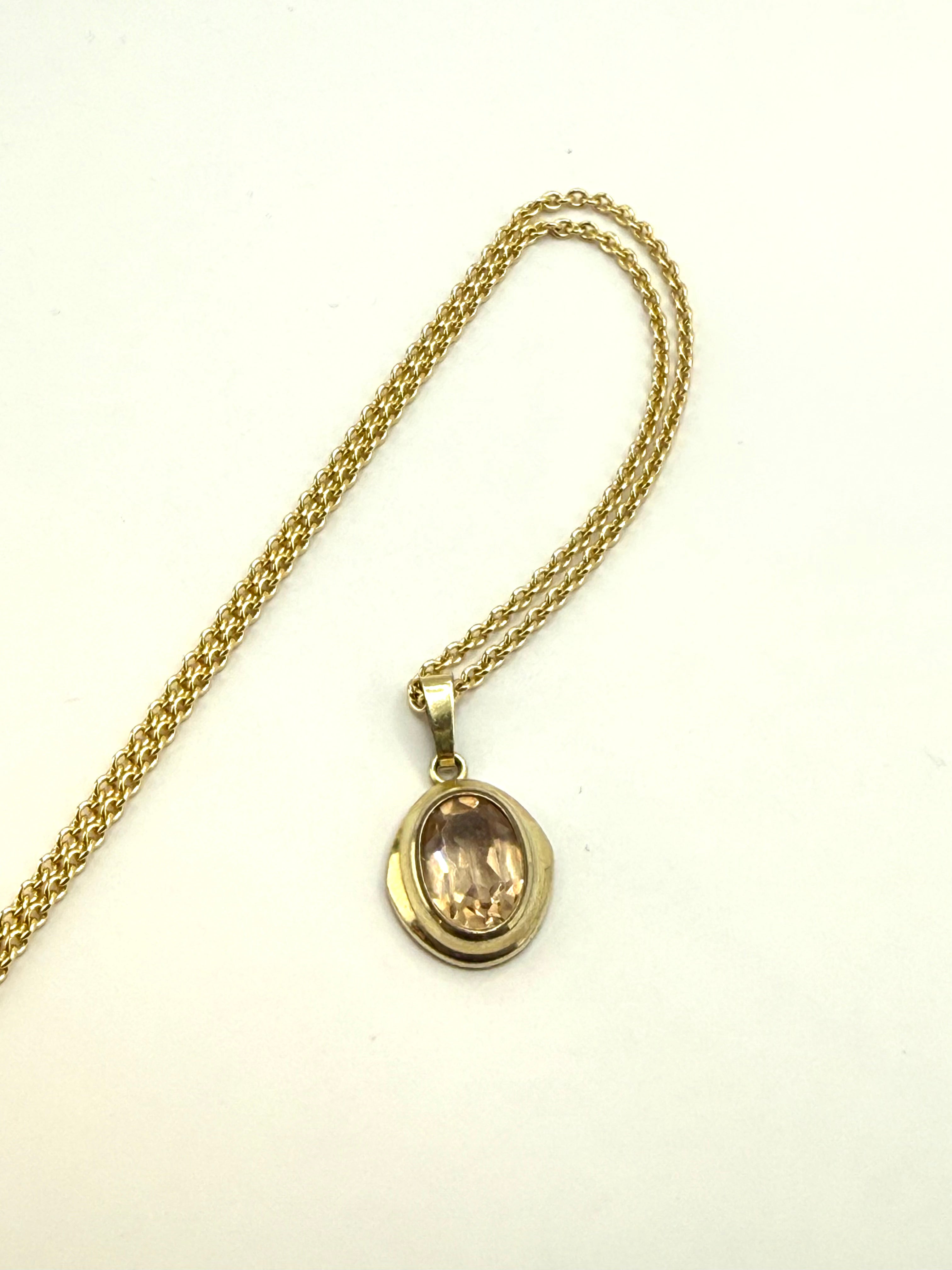 1 of 1 Gold Chain with Antique Pendant - 18k Gold