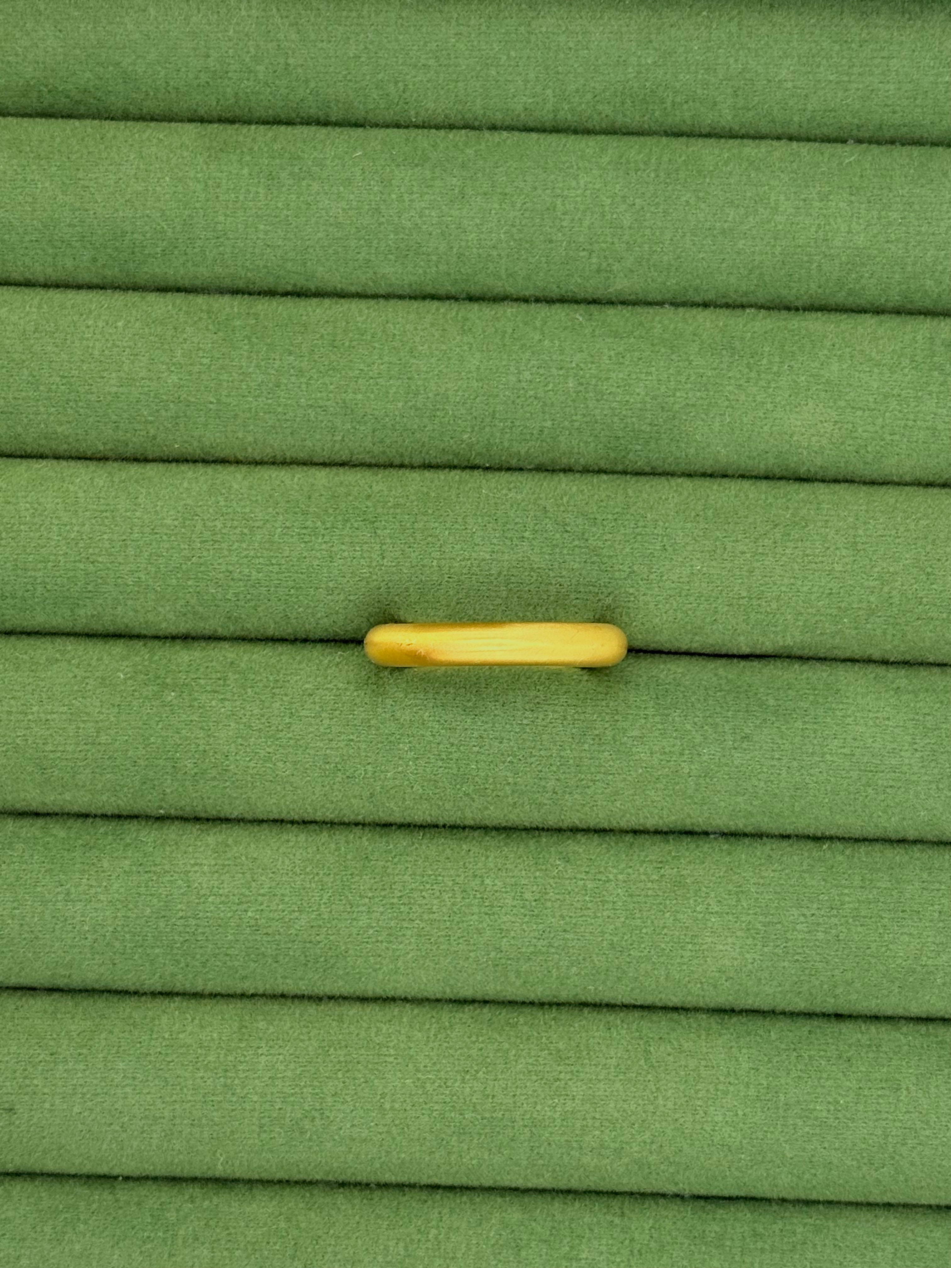 Classic Matte Wedding Band - 18k Gold