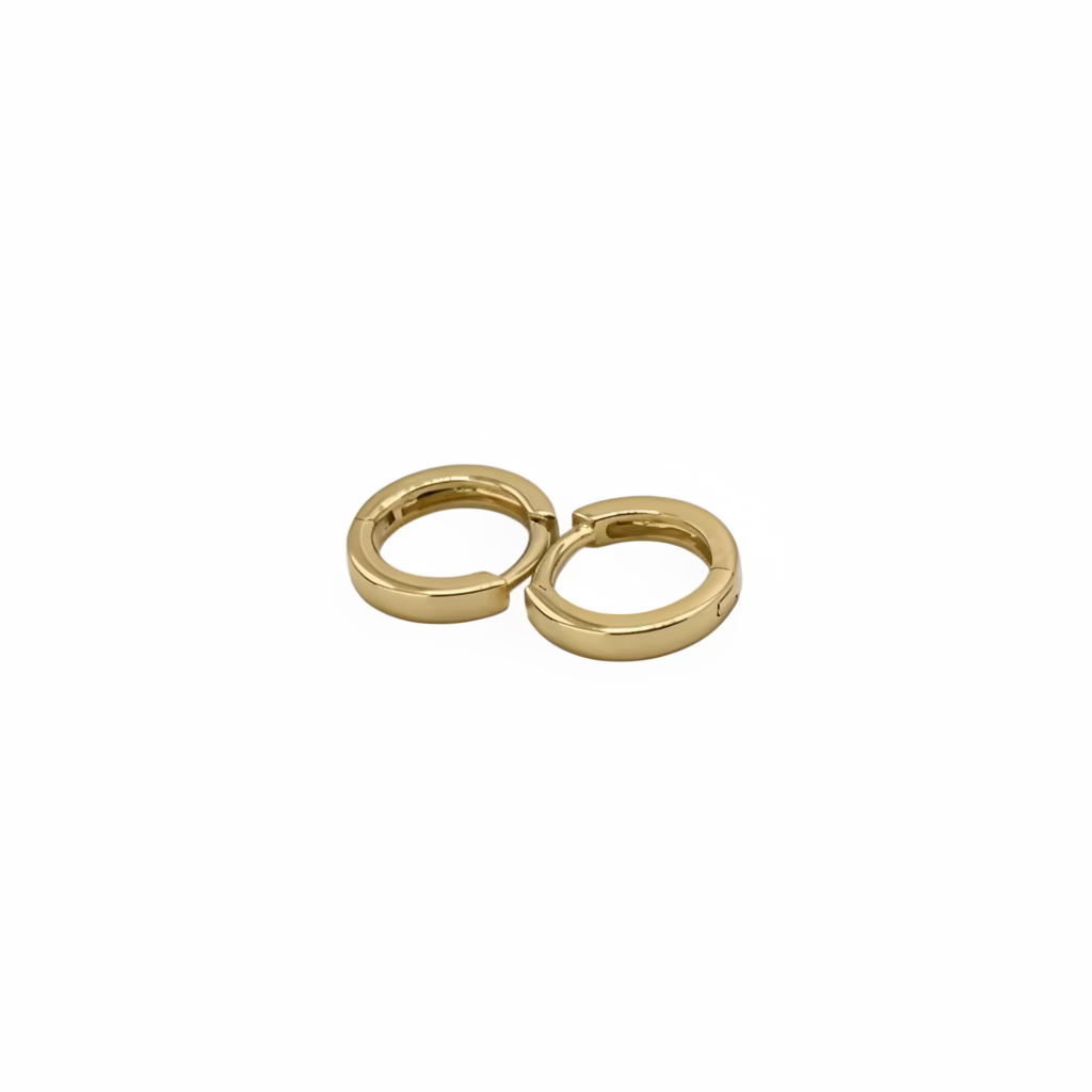 Flat Huggie Earrings 1.8 mm - 14k Gold