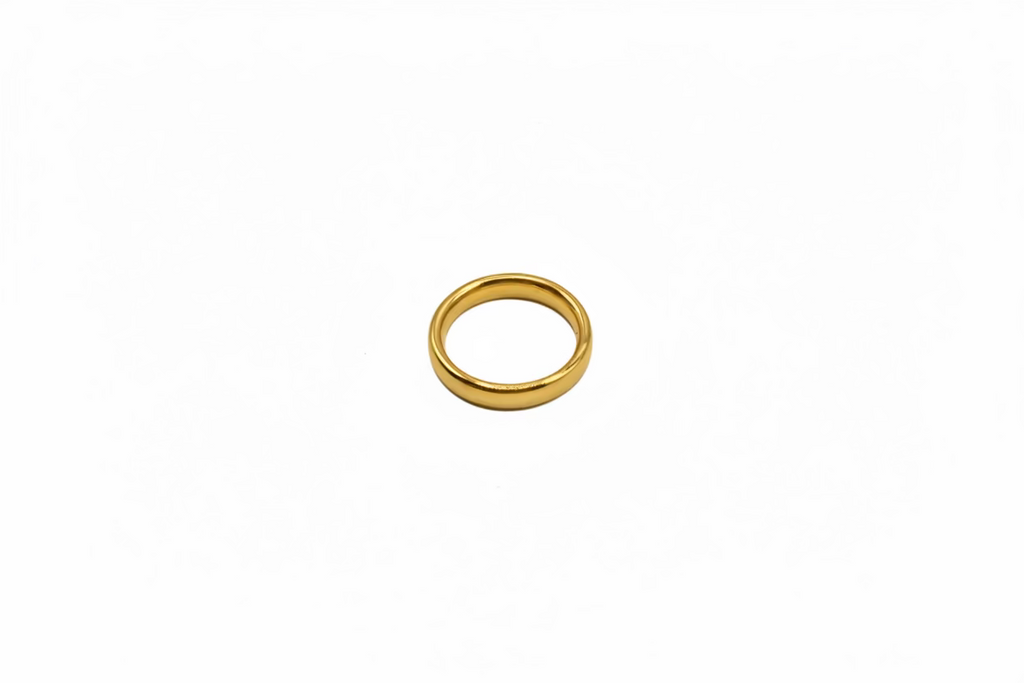 Oval classic Wedding Band - 14k Gold