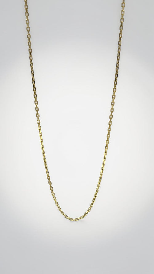 Anchor Chain Necklace - 14k Gold