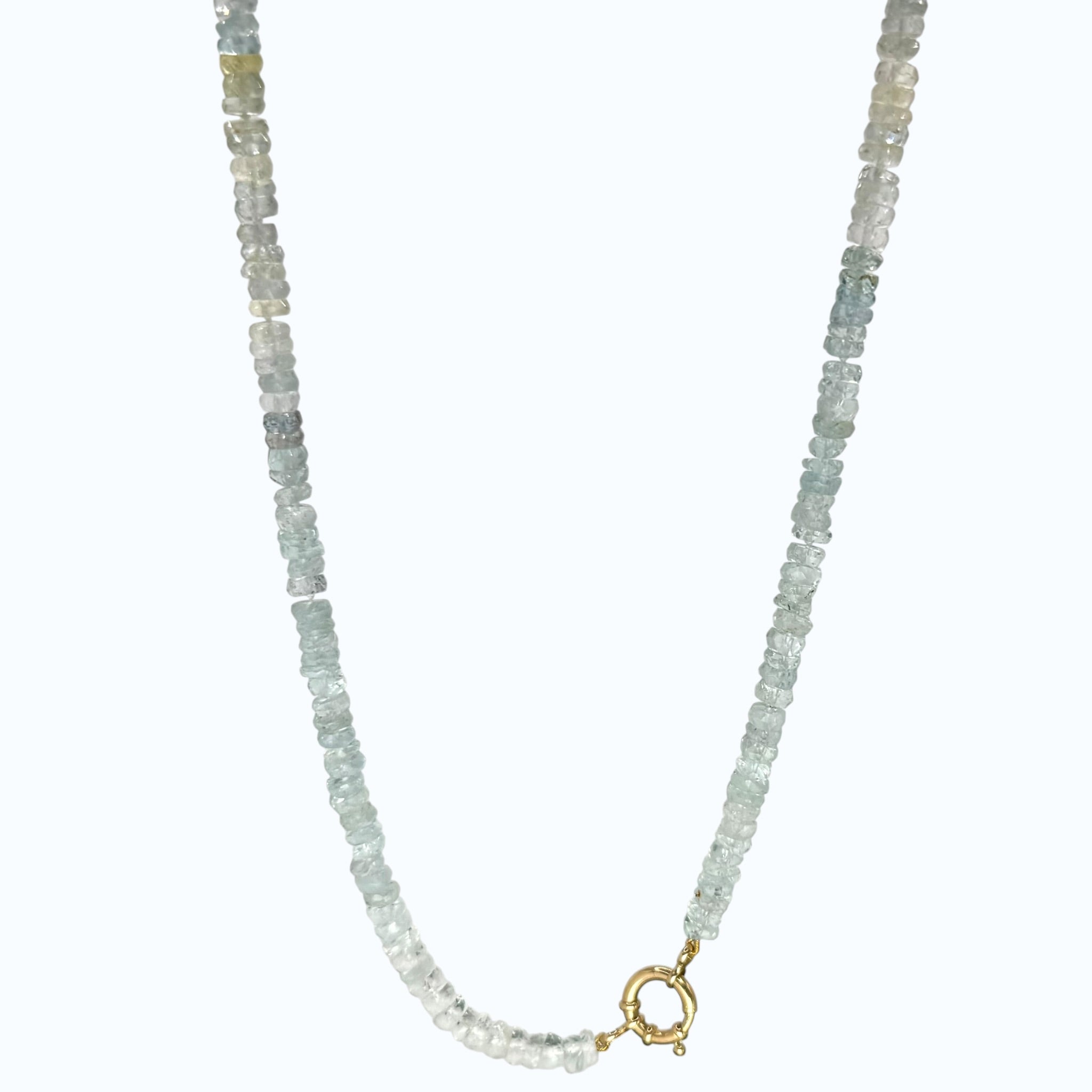 Morganite & Aquamarine Necklace - 18k Gold
