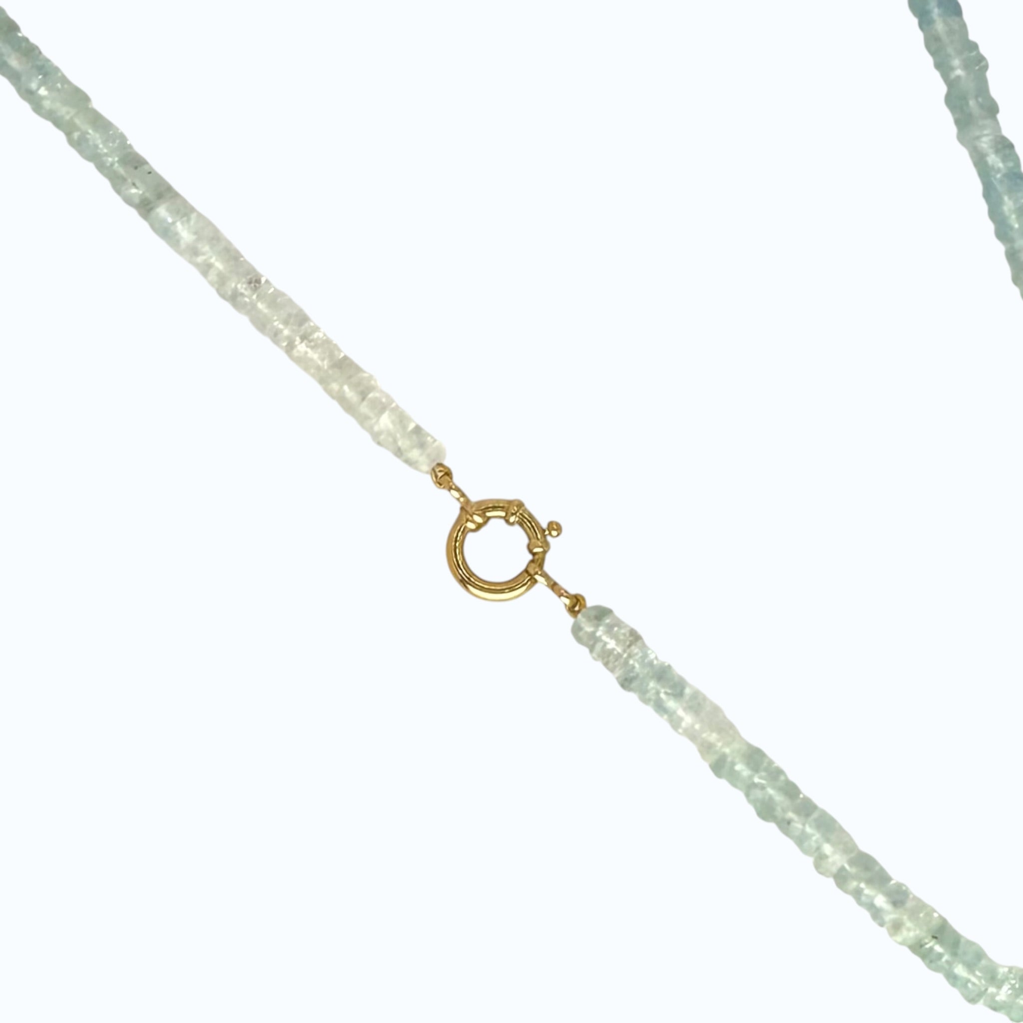 Morganite & Aquamarine Necklace - 18k Gold