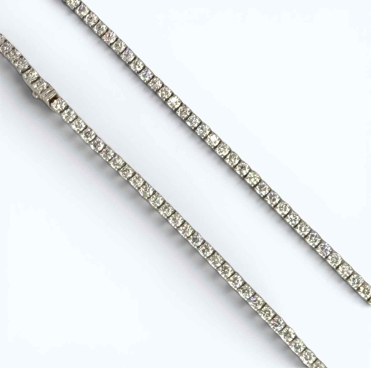 Diamond Tennis Necklace (3.0 mm) - 18k White Gold
