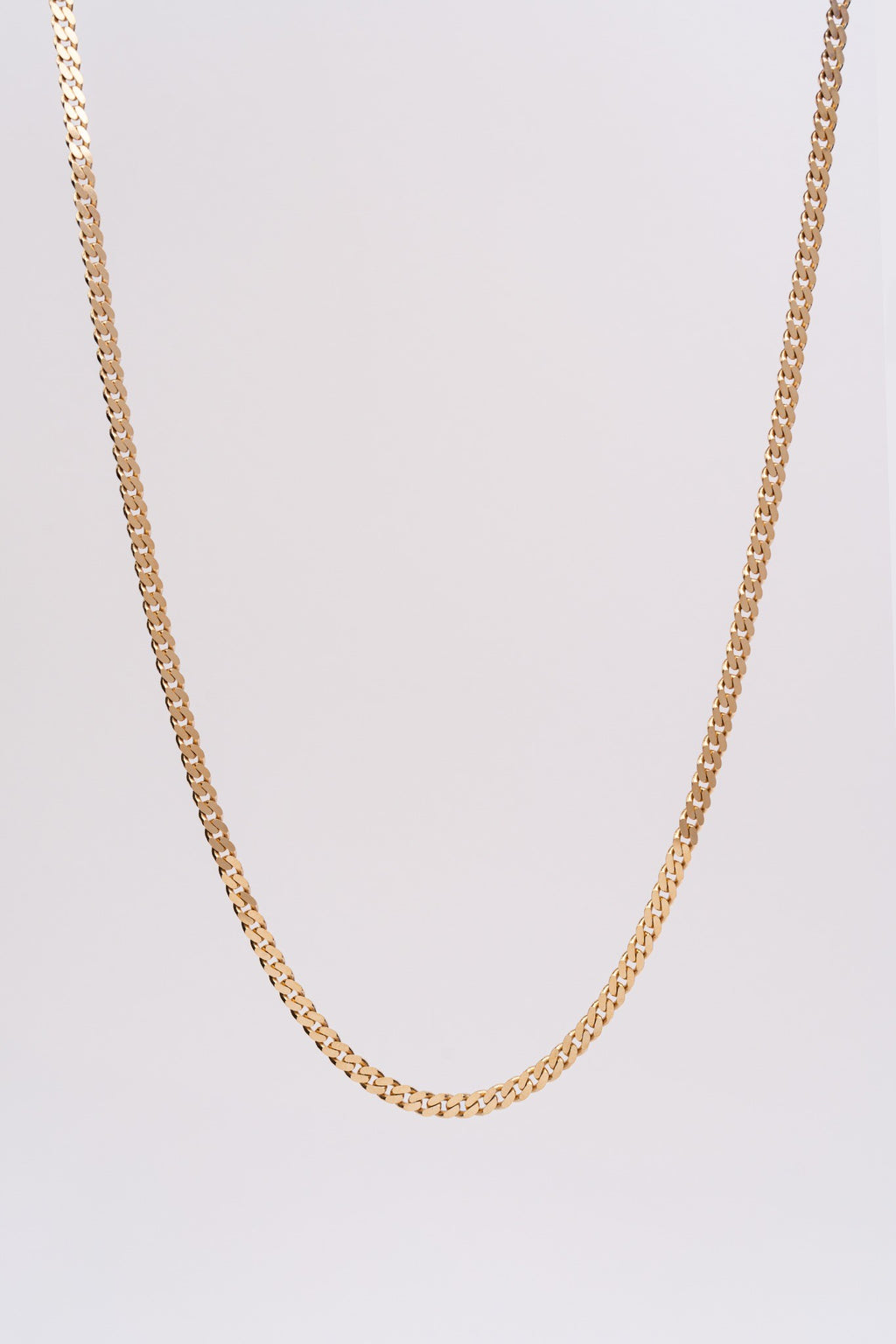 Curb Chain Necklace - 14k Gold