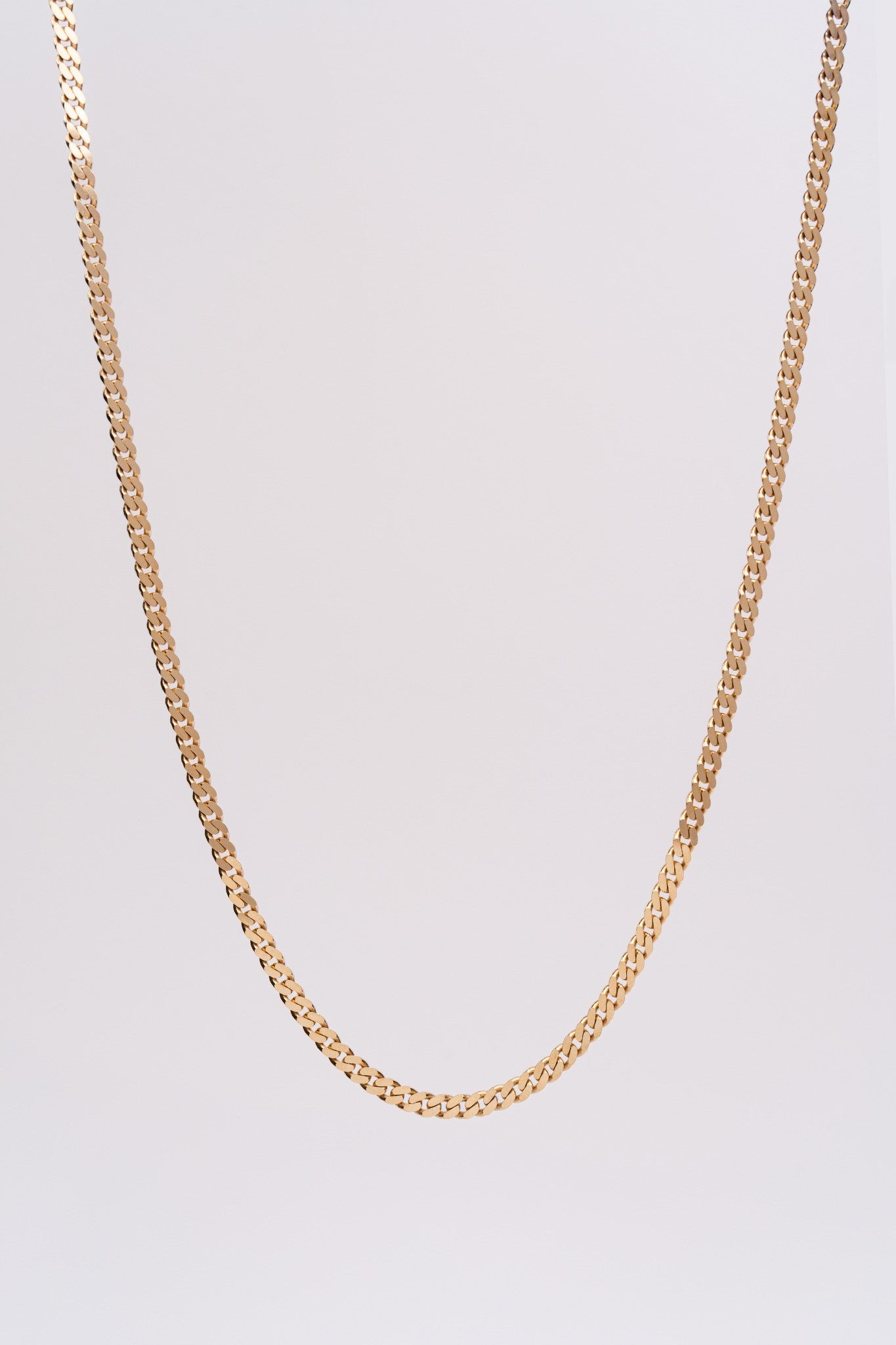 Curb Chain Necklace - 14k Gold