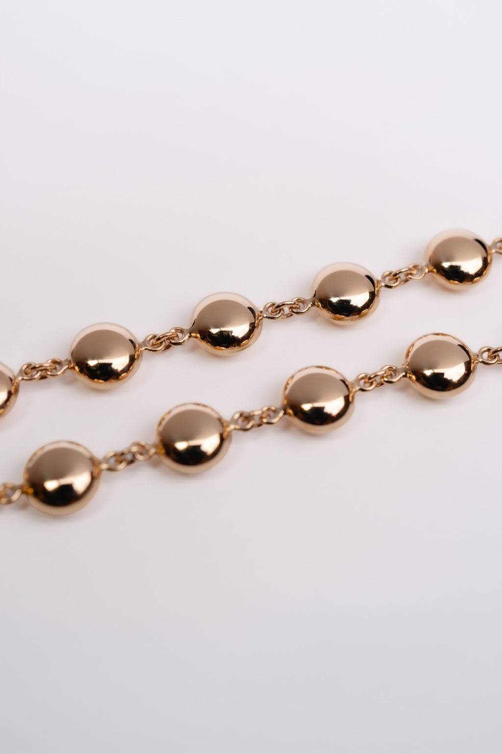 Round Bead Necklace - 14k Gold