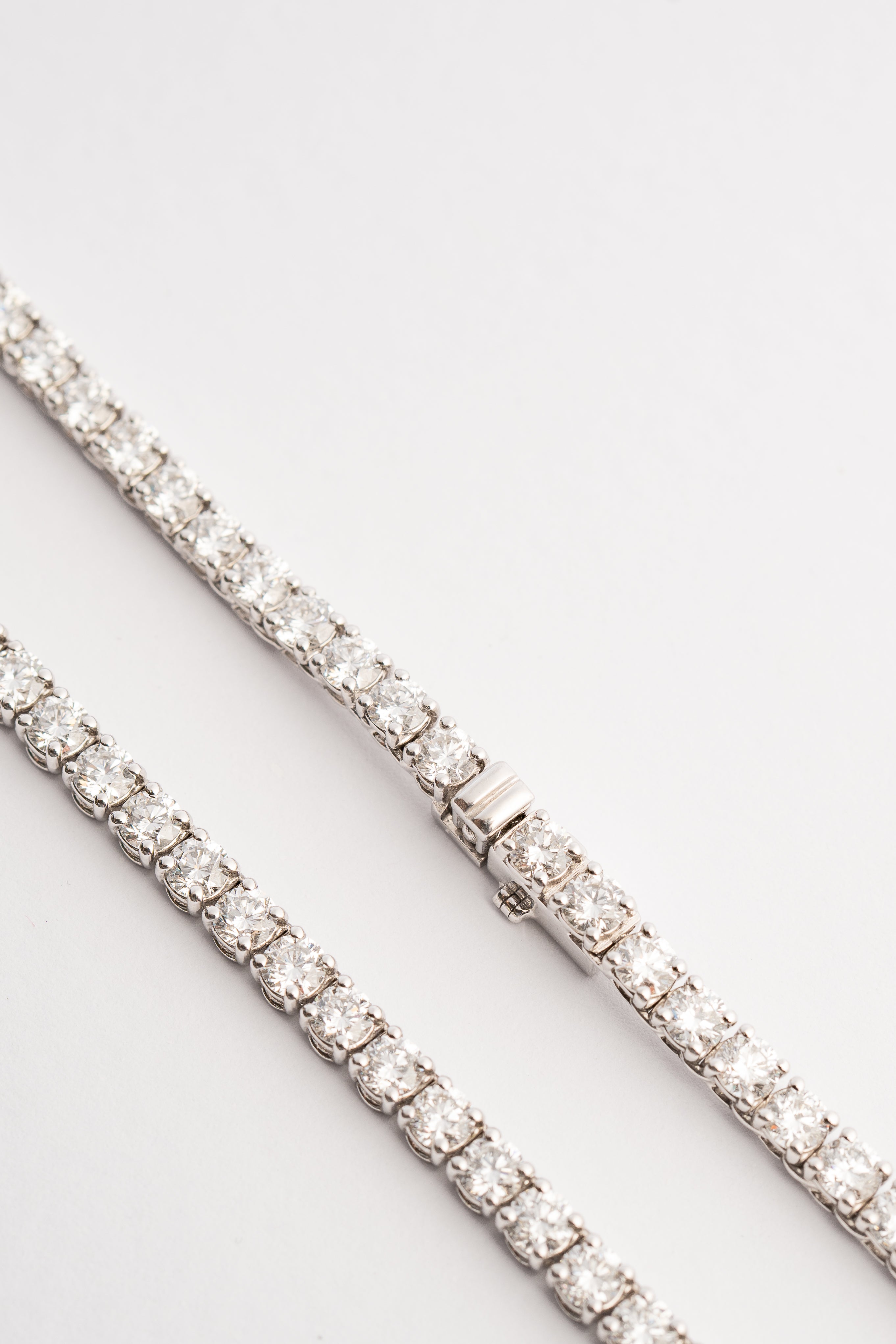 Diamond Tennis Necklace (3.0 mm) - 18k White Gold