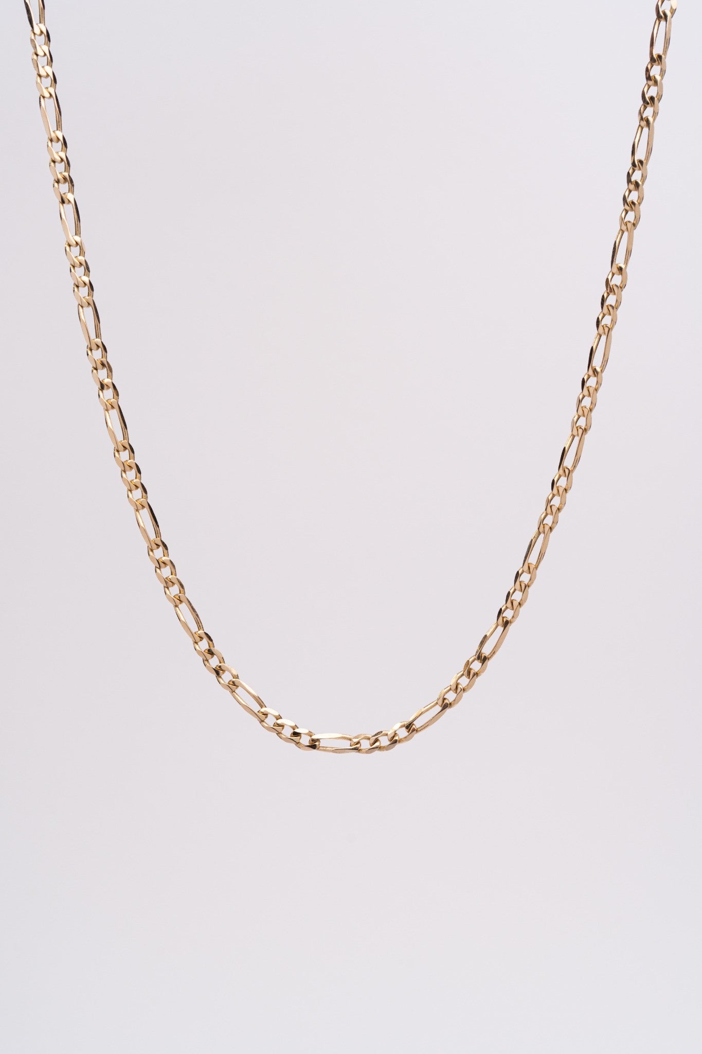 Figaro Chain Necklace - 14k Gold