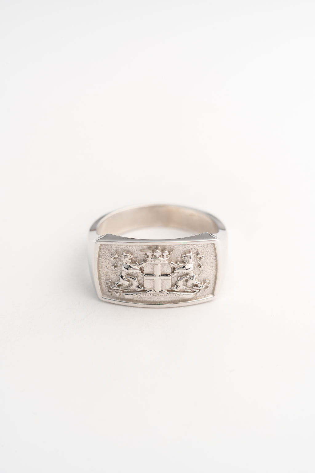 Historic Amersfoort Signet Ring - Rhodium-Plated Sterling Silver