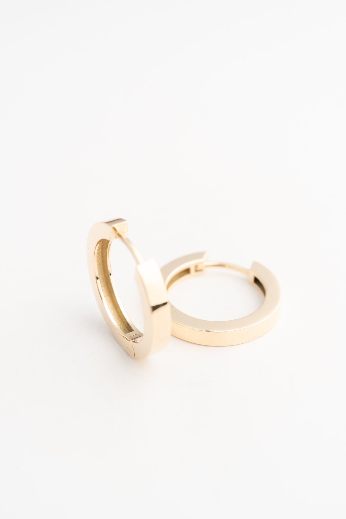 Rectangular Creolen Hoops - 14k Gold