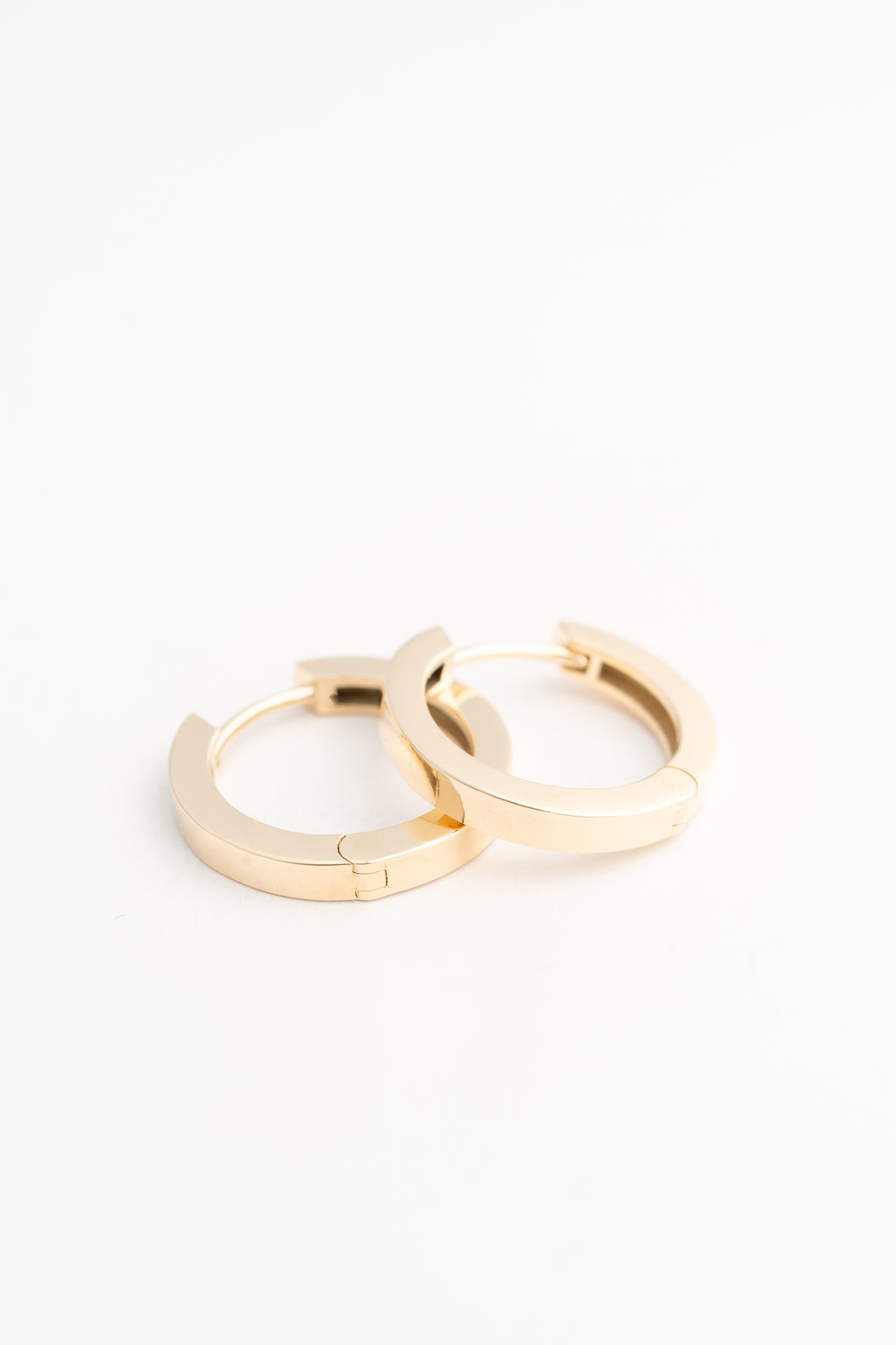 Rectangular Creolen Hoops - 14k Gold