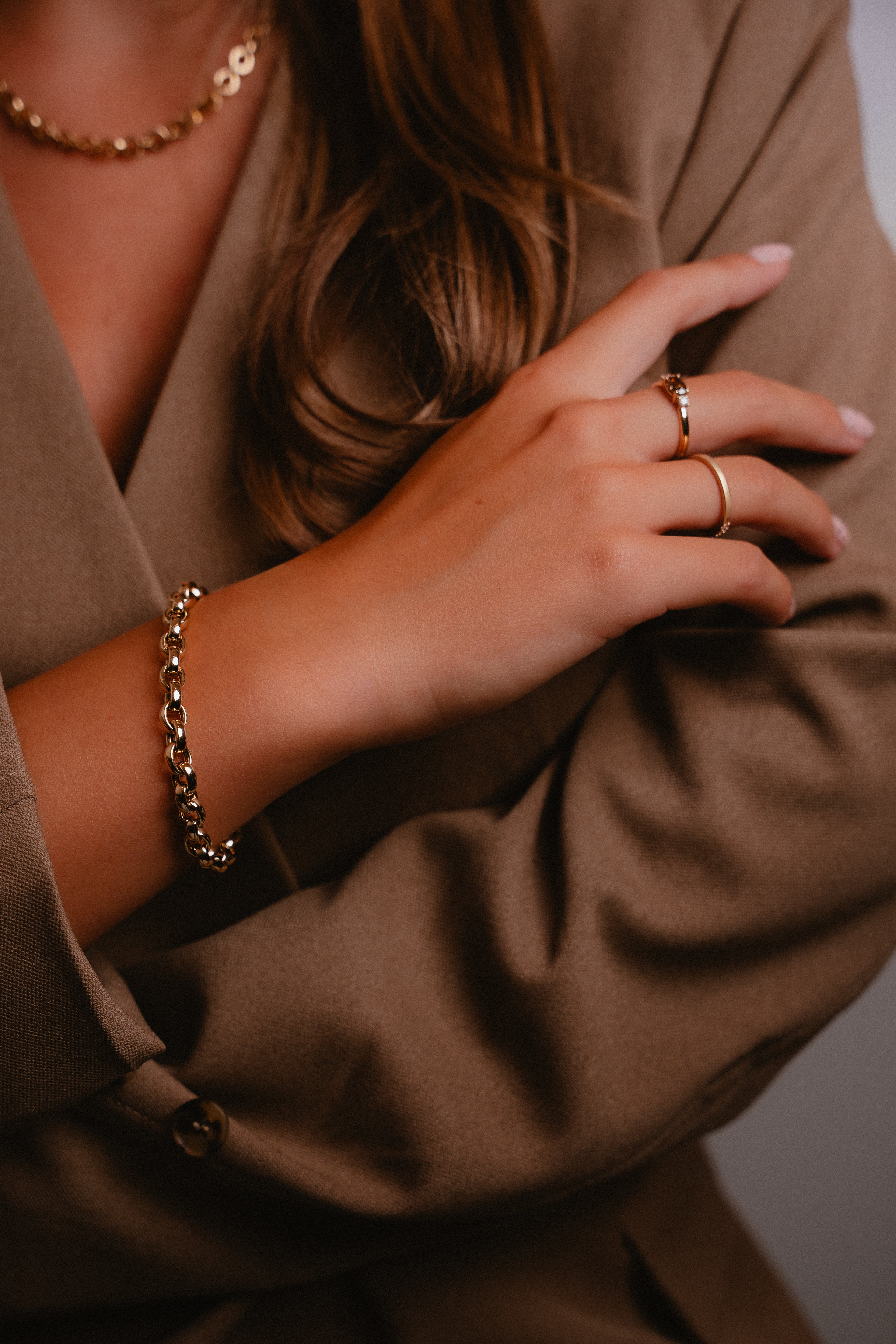 Jasseron Bracelet - 14k Gold