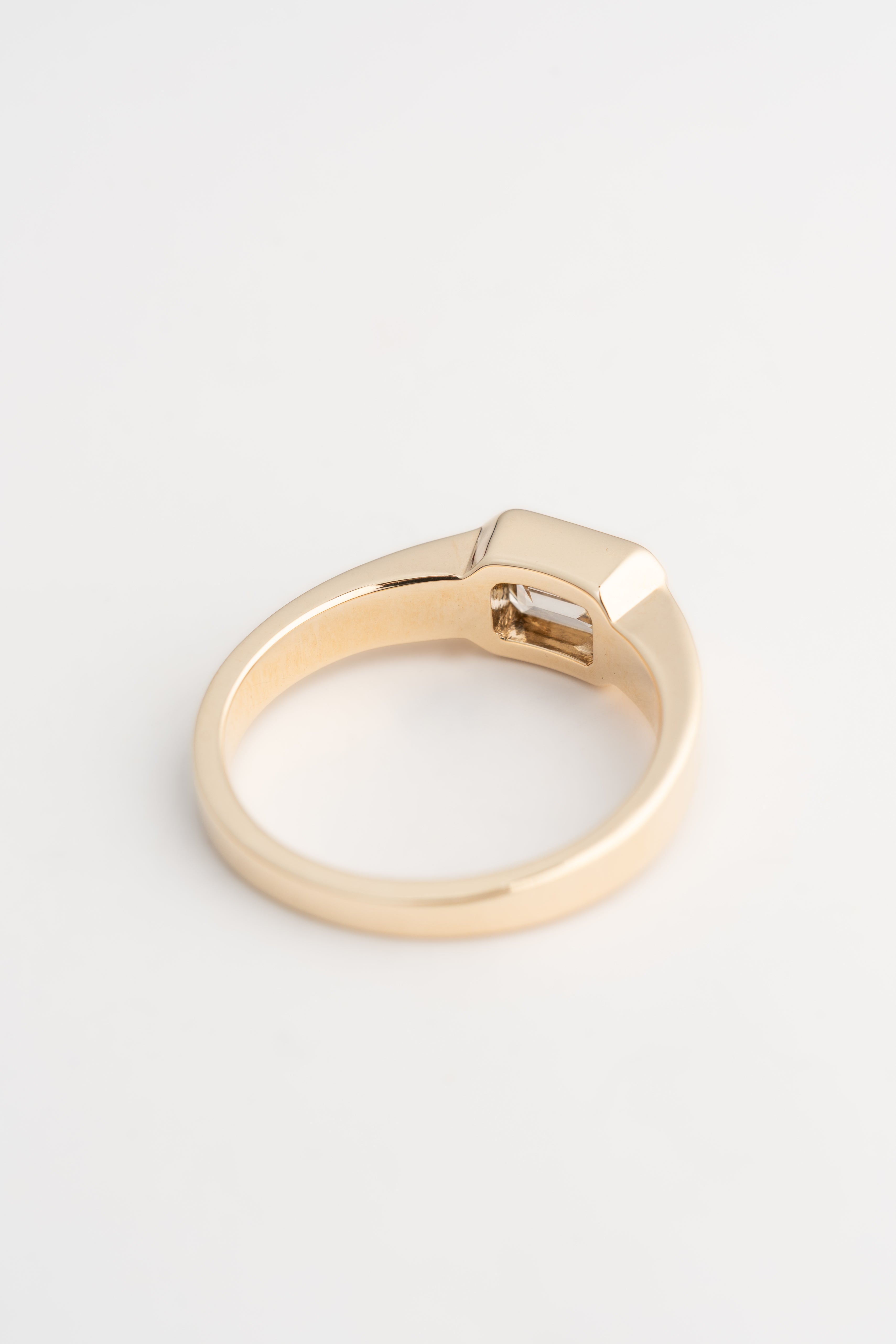 Brown Diamond Signet Ring - 14k Gold