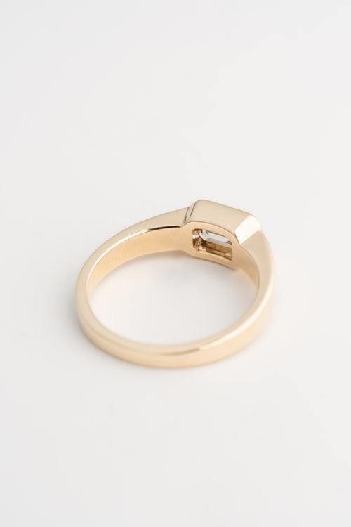Brown Diamond Signet Ring - 14k Gold