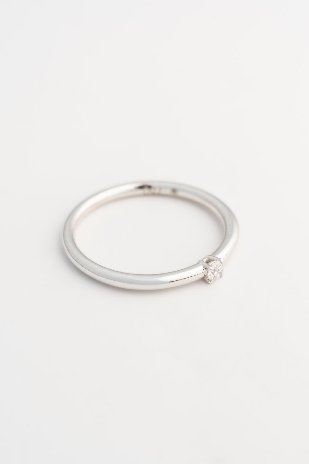 The Aurora Engagement Ring – 18k White Gold